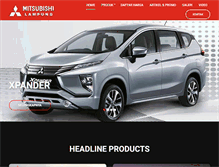 Tablet Screenshot of mitsubishilampung.com